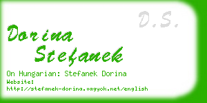 dorina stefanek business card